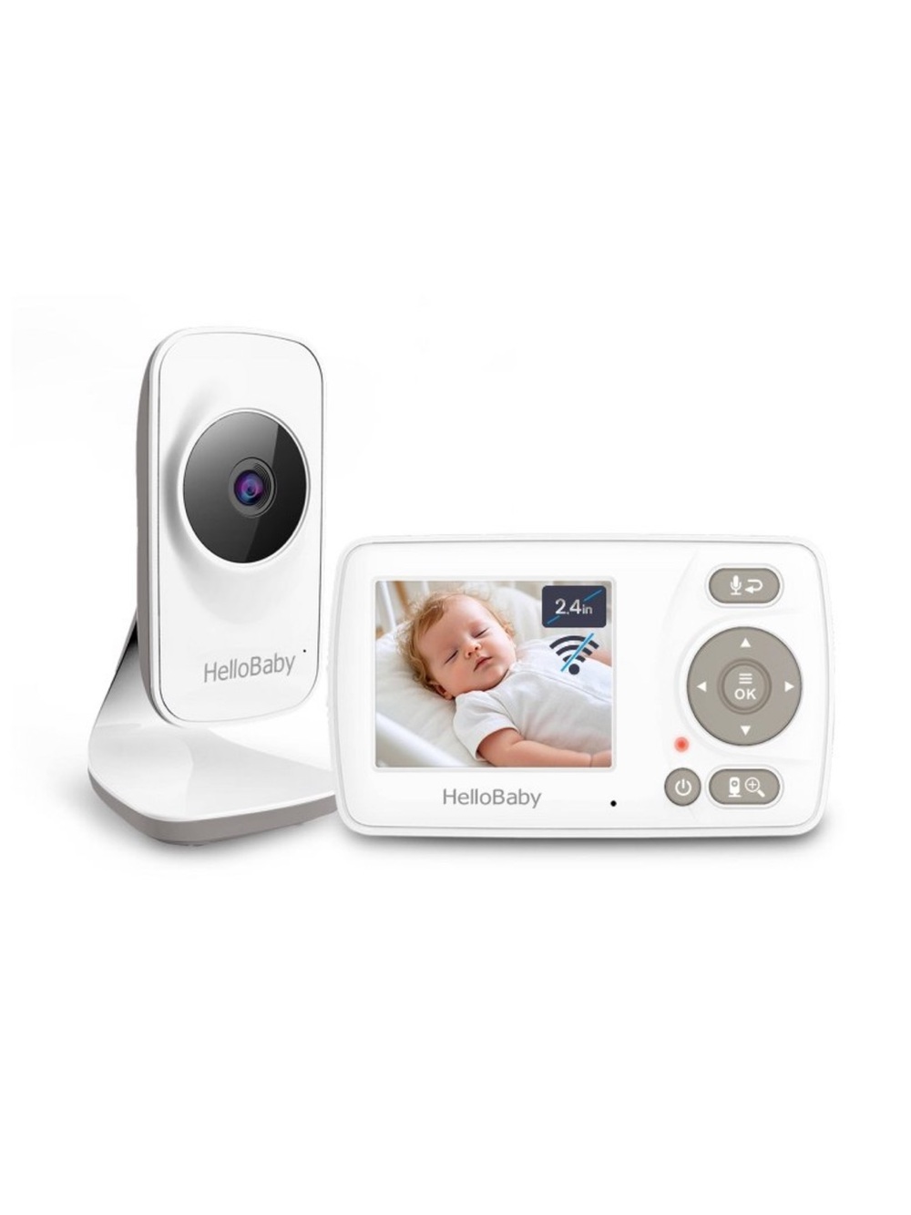 HelloBaby 2.4" Video Baby Monitor
(HB36) •White• new in box